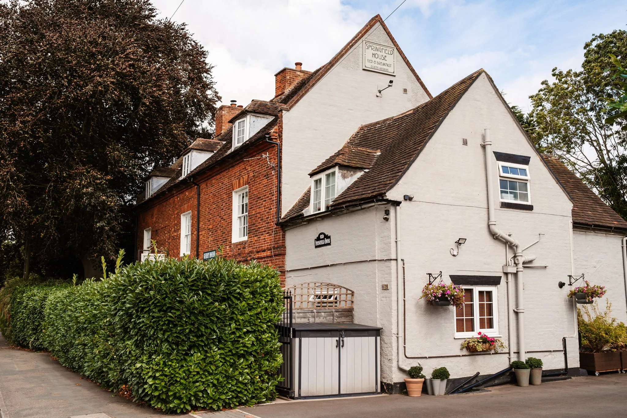 Springfield House B&B exterior — wedding accommodation in Coleshill